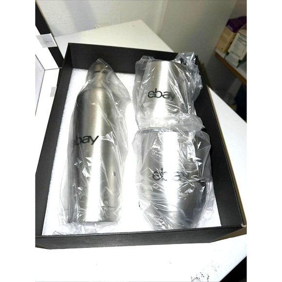 Wine Set Silver 12 Oz Wine Tumbler Decanter Insulated Stainless Steel - Picture 2 of 4